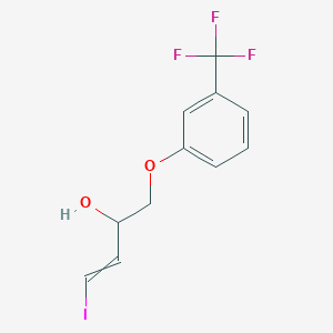 4-Iodo-1-[3-(trifluoromethyl)phenoxy]but-3-en-2-ol