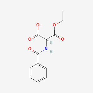 [(1-Carboxylato-2-ethoxy-2-oxoethyl)carbamoyl]benzene