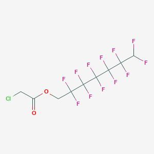 molecular formula C9H5ClF12O2 B15433950 2,2,3,3,4,4,5,5,6,6,7,7-Dodecafluoroheptyl chloroacetate CAS No. 87925-99-3