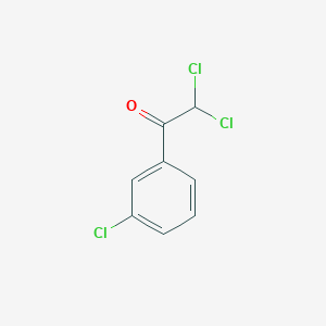 molecular formula C8H5Cl3O B15433988 2,2-Dichloro-1-(3-chlorophenyl)ethanone CAS No. 84553-20-8