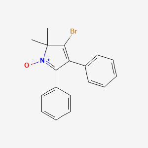 3-Bromo-2,2-dimethyl-1-oxo-4,5-diphenyl-2H-1lambda~5~-pyrrole