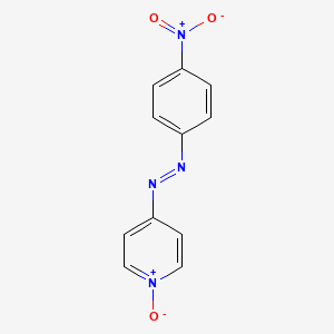 4-[(E)-(4-Nitrophenyl)diazenyl]-1-oxo-1lambda~5~-pyridine