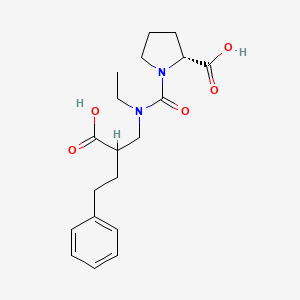 1-[(2-Carboxy-4-phenylbutyl)(ethyl)carbamoyl]-D-proline