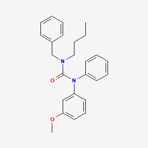 molecular formula C25H28N2O2 B15434079 N-Benzyl-N-butyl-N'-(3-methoxyphenyl)-N'-phenylurea CAS No. 88450-82-2