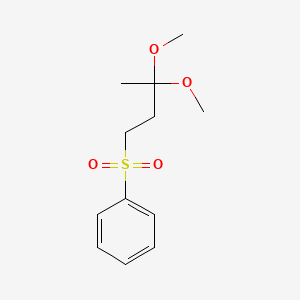 (3,3-Dimethoxybutane-1-sulfonyl)benzene