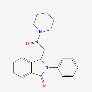 3-[2-Oxo-2-(piperidin-1-yl)ethyl]-2-phenyl-2,3-dihydro-1H-isoindol-1-one