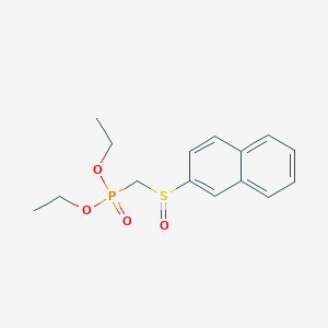 molecular formula C15H19O4PS B15434147 Diethyl [(naphthalene-2-sulfinyl)methyl]phosphonate CAS No. 87762-69-4