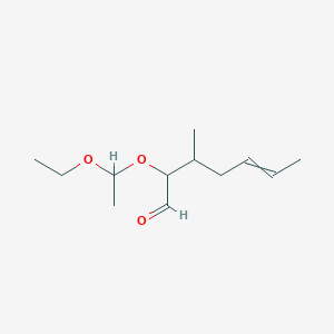 2-(1-Ethoxyethoxy)-3-methylhept-5-enal