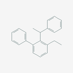 molecular formula C22H22 B15434216 3-Ethyl-2-(1-phenylethyl)-1,1'-biphenyl CAS No. 82000-07-5