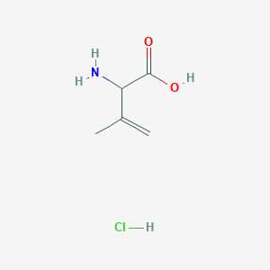 molecular formula C5H10ClNO2 B15434220 2-Amino-3-methylbut-3-enoic acid;hydrochloride CAS No. 80744-85-0