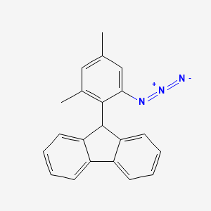 molecular formula C21H17N3 B15434229 9-(2-Azido-4,6-dimethylphenyl)-9H-fluorene CAS No. 85681-33-0