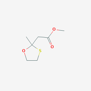 1,3-Oxathiolane-2-acetic acid, 2-methyl-, methyl ester