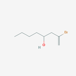 1-Octen-4-ol, 2-bromo-