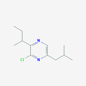 Pyrazine, 3-chloro-2-(1-methylpropyl)-5-(2-methylpropyl)-