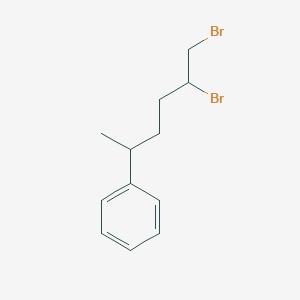 molecular formula C12H16Br2 B15434305 (5,6-Dibromohexan-2-YL)benzene CAS No. 87945-99-1