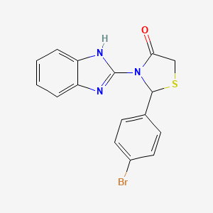 3-(1H-Benzimidazol-2-yl)-2-(4-bromophenyl)-1,3-thiazolidin-4-one