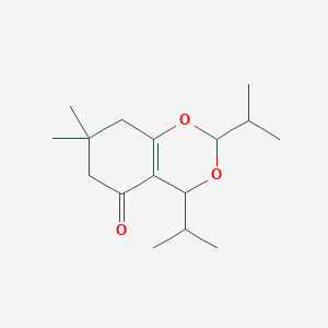 7,7-Dimethyl-2,4-di(propan-2-yl)-4,6,7,8-tetrahydro-2H,5H-1,3-benzodioxin-5-one