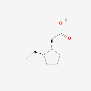 molecular formula C9H16O2 B15434345 [(1S,2S)-2-Ethylcyclopentyl]acetic acid CAS No. 82167-97-3