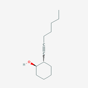 molecular formula C13H22O B15434351 (1R,2S)-2-(Hept-1-yn-1-yl)cyclohexan-1-ol CAS No. 86100-11-0