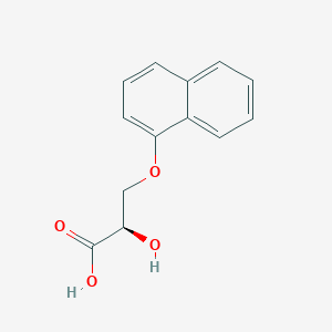 molecular formula C13H12O4 B15434365 (2R)-2-Hydroxy-3-[(naphthalen-1-yl)oxy]propanoic acid CAS No. 80789-57-7