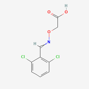 molecular formula C9H7Cl2NO3 B15434369 ({[(2,6-Dichlorophenyl)methylidene]amino}oxy)acetic acid CAS No. 86357-99-5