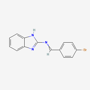 molecular formula C14H10BrN3 B15434445 N-(1H-Benzimidazol-2-yl)-1-(4-bromophenyl)methanimine CAS No. 84257-84-1