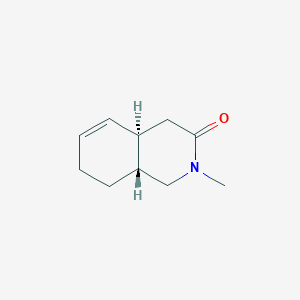 molecular formula C10H15NO B15434451 (4aR,8aR)-2-Methyl-1,4,4a,7,8,8a-hexahydroisoquinolin-3(2H)-one CAS No. 87463-36-3