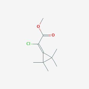 molecular formula C10H15ClO2 B15434460 Methyl 2-chloro-2-(2,2,3,3-tetramethylcyclopropylidene)acetate CAS No. 82979-39-3