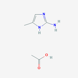 acetic acid;5-methyl-1H-imidazol-2-amine