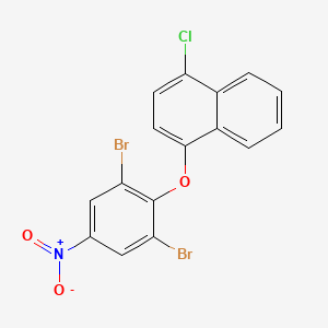 1-Chloro-4-(2,6-dibromo-4-nitrophenoxy)naphthalene