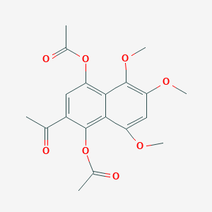 2-Acetyl-5,6,8-trimethoxynaphthalene-1,4-diyl diacetate