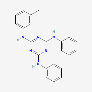 N~2~-(3-Methylphenyl)-N~4~,N~6~-diphenyl-1,3,5-triazine-2,4,6-triamine