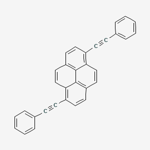 molecular formula C32H18 B15434561 1,6-Bis(phenylethynyl)pyrene CAS No. 83086-17-3