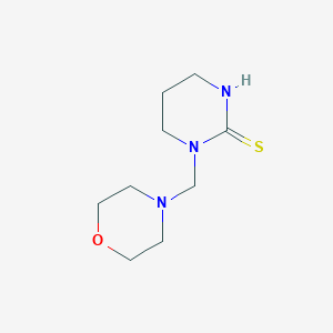 molecular formula C9H17N3OS B15434568 1-Morpholinomethyl-tetrahydro-2(1H)-pyrimidinethione CAS No. 82822-19-3