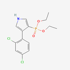 molecular formula C14H16Cl2NO3P B15434587 Diethyl [4-(2,4-dichlorophenyl)-1H-pyrrol-3-yl]phosphonate CAS No. 87388-50-9