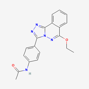 molecular formula C19H17N5O2 B15434595 Acetamide, N-(4-(6-ethoxy-1,2,4-triazolo(3,4-a)phthalazin-3-yl)phenyl)- CAS No. 87540-45-2