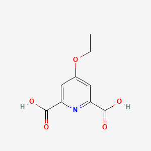 molecular formula C9H9NO5 B15434654 4-Ethoxypyridine-2,6-dicarboxylic acid CAS No. 85238-97-7