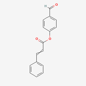 molecular formula C16H12O3 B15434669 2-Propenoic acid, 3-phenyl-, 4-formylphenyl ester CAS No. 85238-61-5