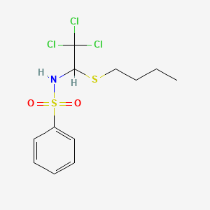 N-[1-(Butylsulfanyl)-2,2,2-trichloroethyl]benzenesulfonamide