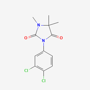 molecular formula C12H12Cl2N2O2 B15434702 3-(3,4-Dichlorophenyl)-1,5,5-trimethylimidazolidine-2,4-dione CAS No. 85997-19-9