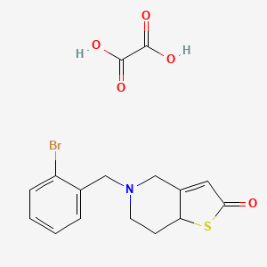 5-(o-Bromobenzyl)-5,6,7,7a-tetrahydro-4H-thieno(3,2-c)pyridin-2-one oxalate