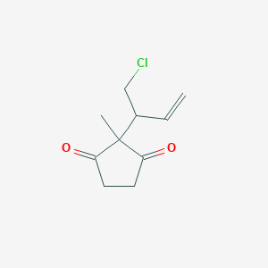 2-(1-Chlorobut-3-en-2-yl)-2-methylcyclopentane-1,3-dione