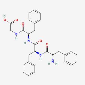 molecular formula C29H32N4O5 B15434729 L-Phenylalanyl-L-phenylalanyl-L-phenylalanylglycine CAS No. 87742-91-4