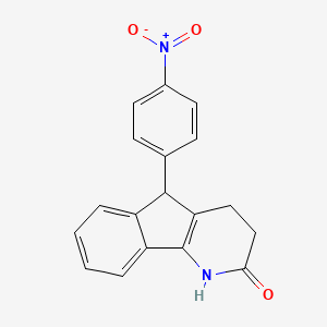 5-(4-Nitrophenyl)-1,3,4,5-tetrahydro-2H-indeno[1,2-b]pyridin-2-one