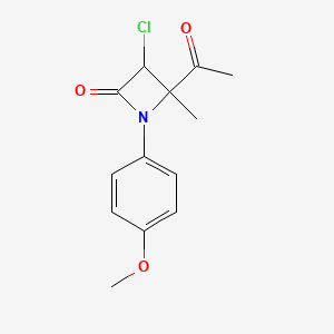 4-Acetyl-3-chloro-1-(4-methoxyphenyl)-4-methylazetidin-2-one