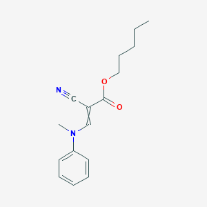 molecular formula C16H20N2O2 B15434792 Pentyl 2-cyano-3-[methyl(phenyl)amino]prop-2-enoate CAS No. 80677-54-9