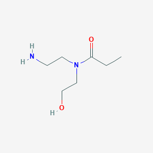 molecular formula C7H16N2O2 B15434814 N-(2-Aminoethyl)-N-(2-hydroxyethyl)propanamide CAS No. 82154-71-0