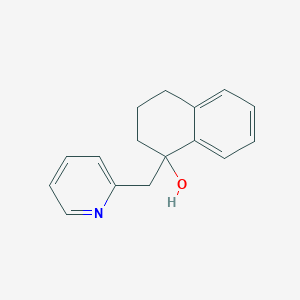 molecular formula C16H17NO B15434830 1-(pyridin-2-ylmethyl)-3,4-dihydro-2H-naphthalen-1-ol CAS No. 85035-86-5