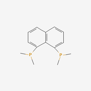 molecular formula C14H18P2 B15434878 (Naphthalene-1,8-diyl)bis(dimethylphosphane) CAS No. 82404-46-4