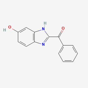 molecular formula C14H10N2O2 B15434895 (6-Hydroxy-1H-benzimidazol-2-yl)(phenyl)methanone CAS No. 81266-15-1